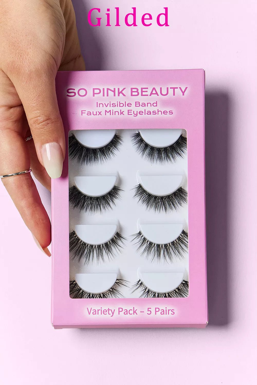 Beautiful Faux Mink Eyelashes Variety Pack 5 Pairs - KAM Family Botanics By Kesha