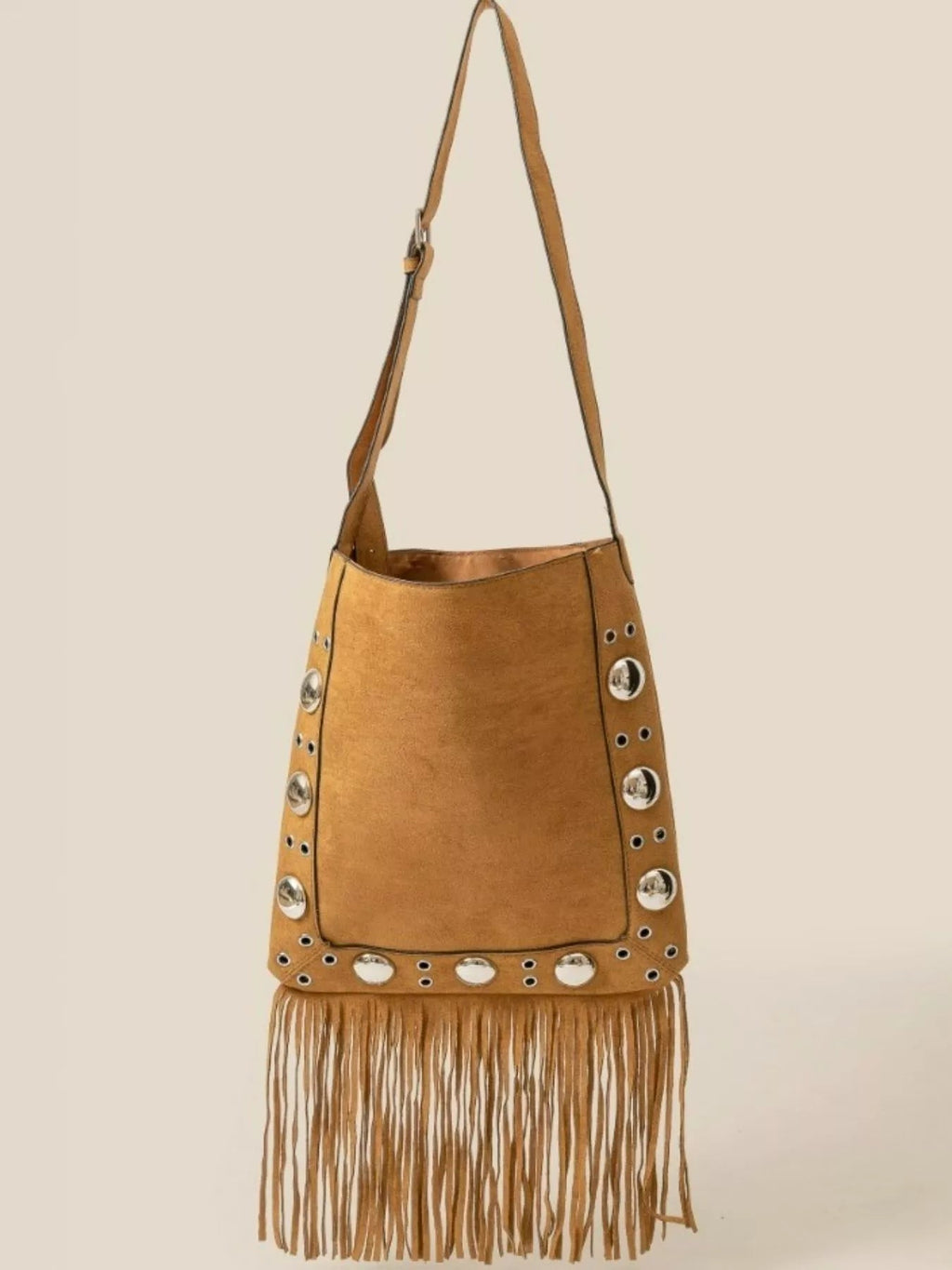 Beautiful Faux Suede Fringe Tote Bag - KAM Family Botanics