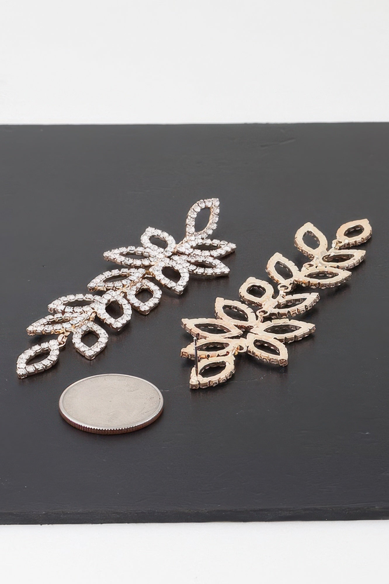 Bejeweled Flower Petal Drop Earrings - KAM Family Botanics