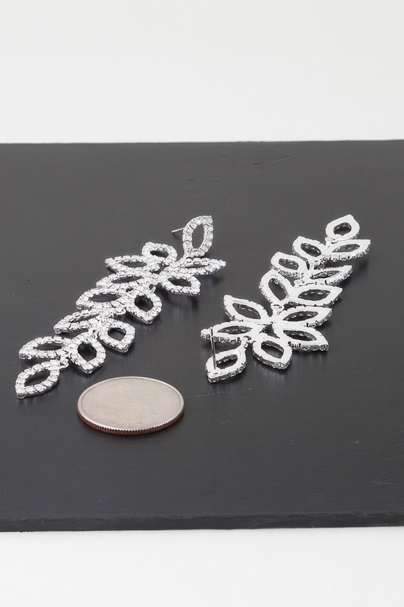 Bejeweled Flower Petal Drop Earrings - KAM Family Botanics