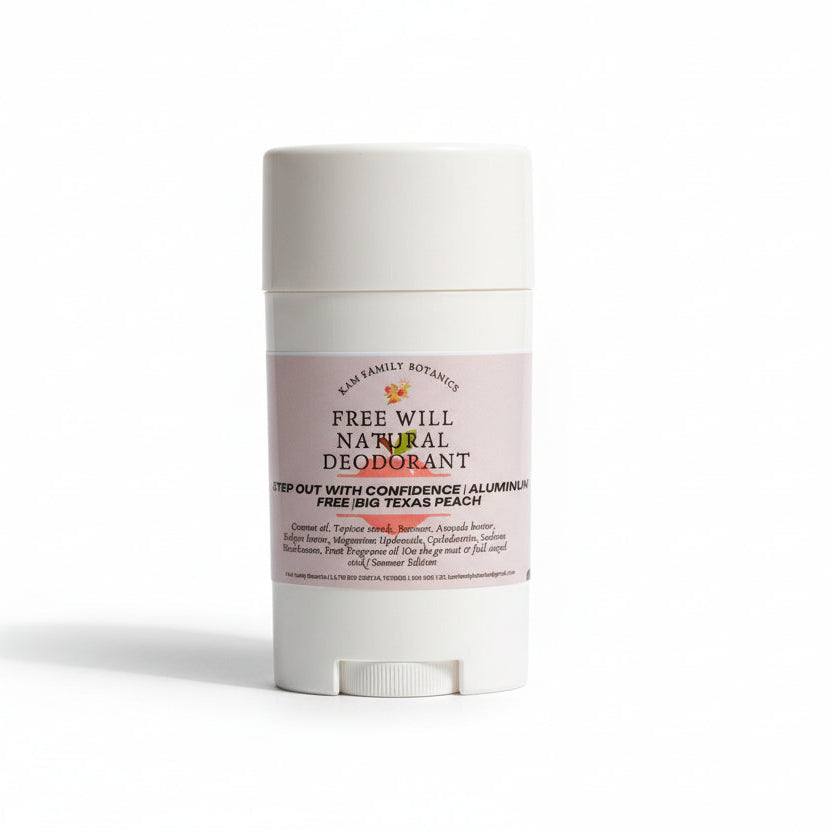 Big Texas Peach Free Will All Natural Deodorant - KAM Family Botanics By Kesha