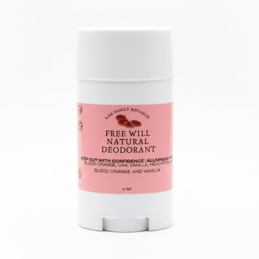 Blood Orange & Vanilla Free Will All Natural Deodorant - KAM Family Botanics By Kesha