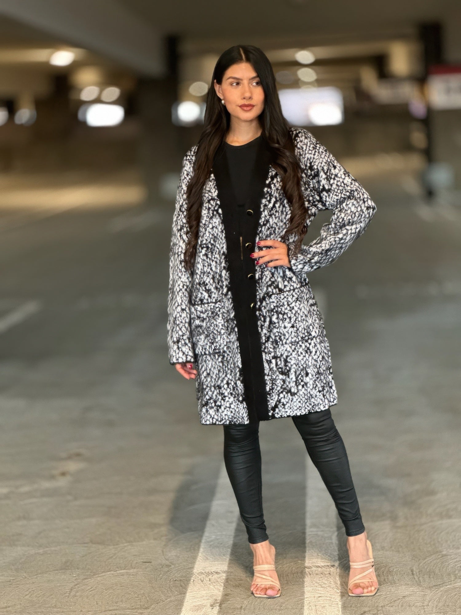 Bold SophisticationSnake Print Cardigan - KAM Family Botanics