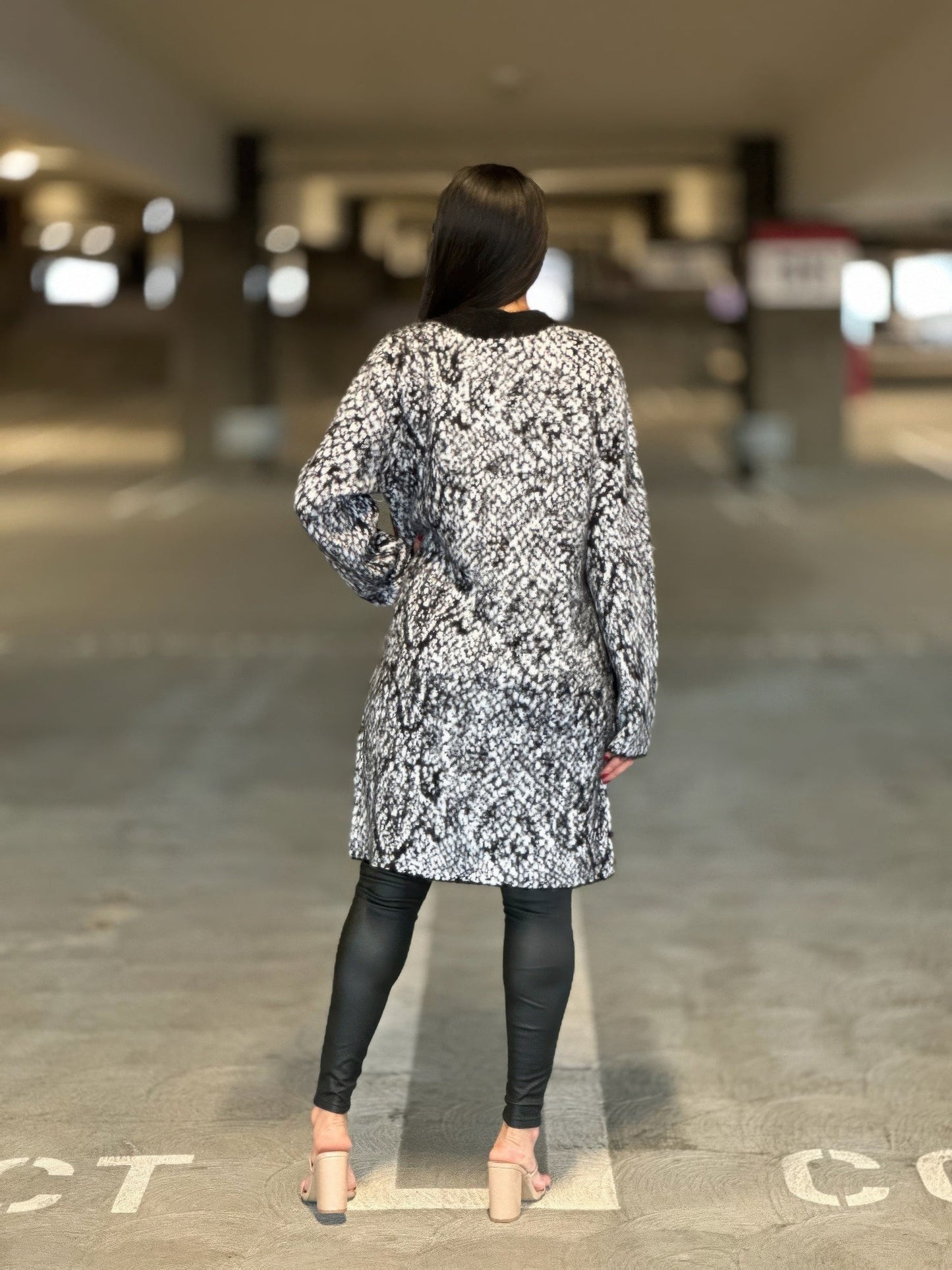 Bold SophisticationSnake Print Cardigan - KAM Family Botanics