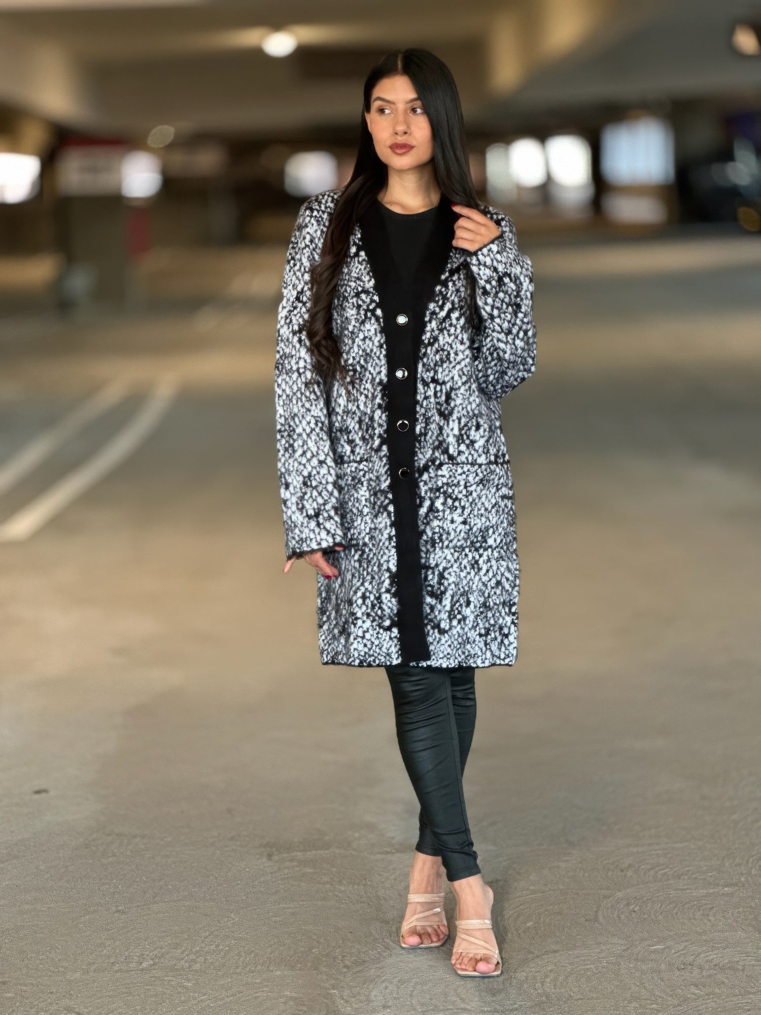 Bold SophisticationSnake Print Cardigan - KAM Family Botanics