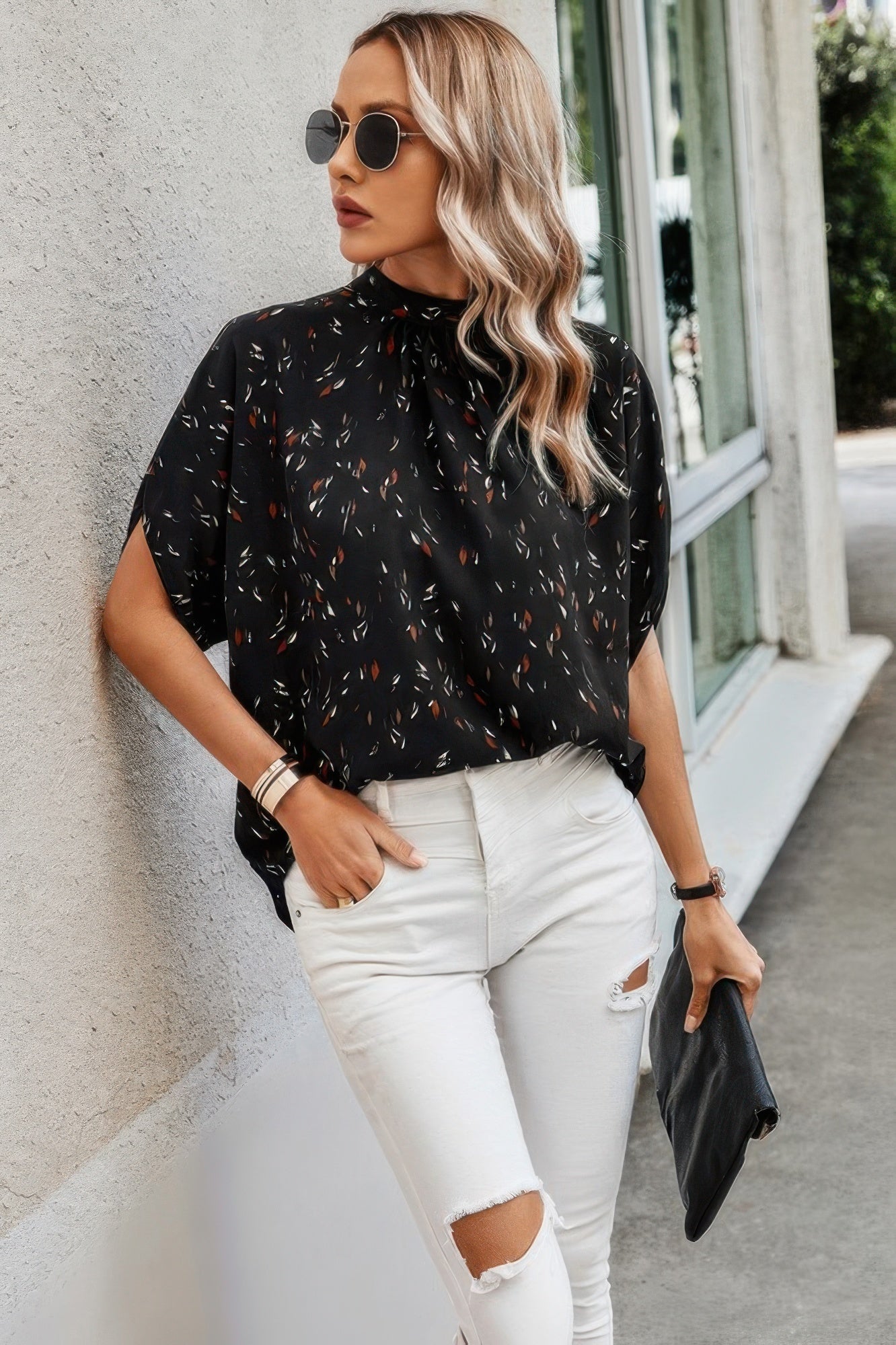 Bold Statement Leopard Print Blouse - KAM Family Botanics