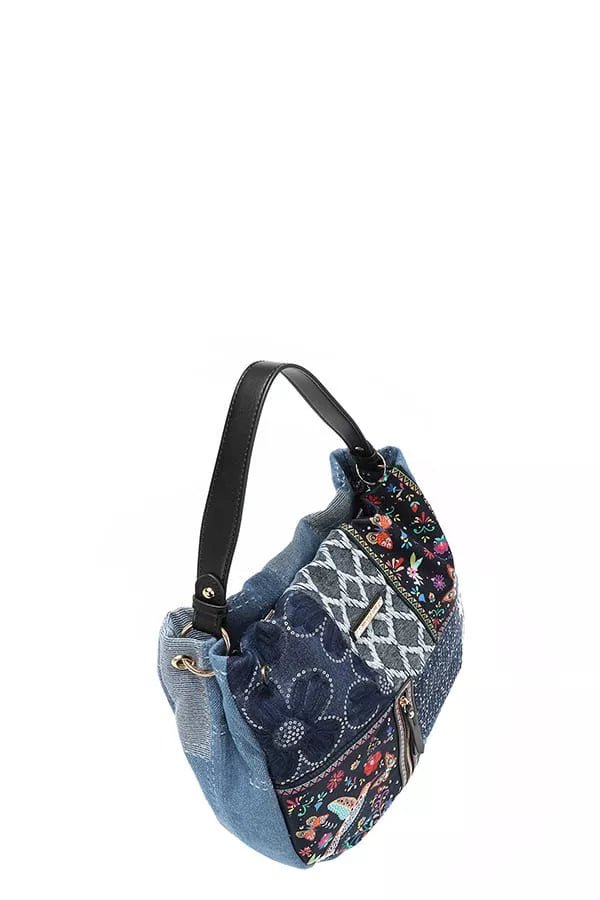 Bosque De Amor Denim Hobo Bag - KAM Family Botanics