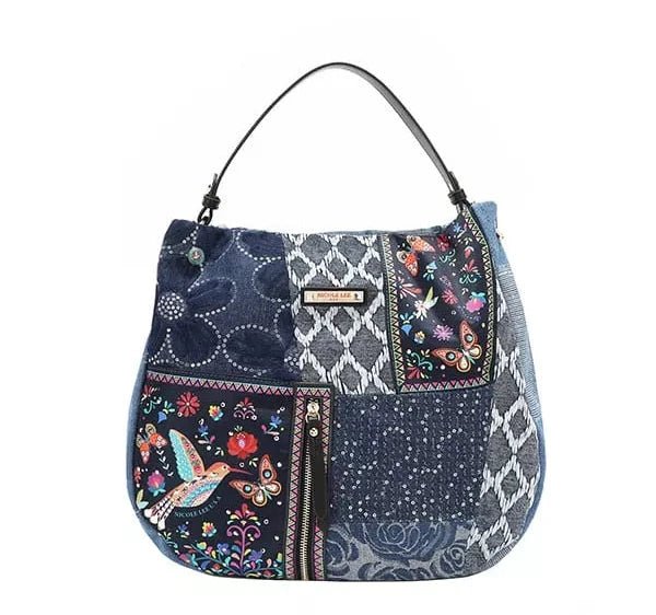 Bosque De Amor Denim Hobo Bag - KAM Family Botanics