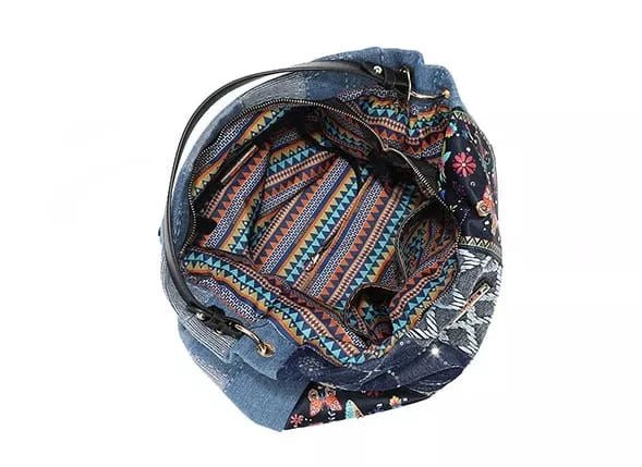 Bosque De Amor Denim Hobo Bag - KAM Family Botanics