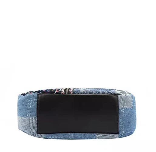 Bosque De Amor Denim Hobo Bag - KAM Family Botanics