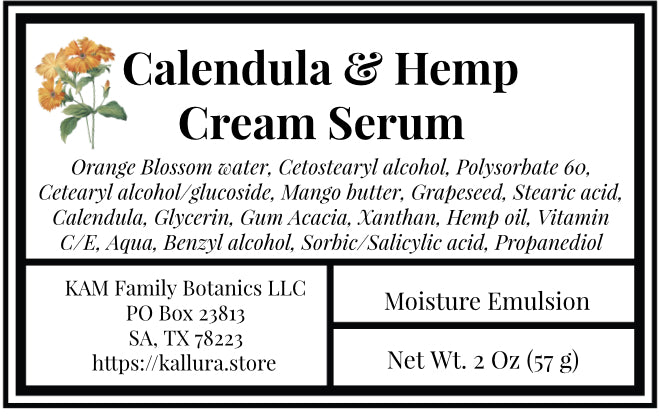 Calendula Cream Serum - KAM Family Botanics By Kesha