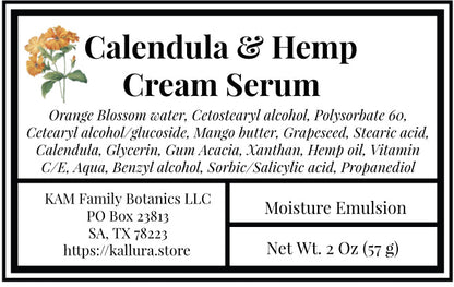 Calendula Cream Serum - KAM Family Botanics By Kesha