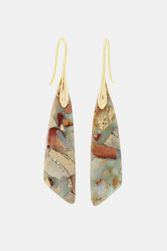 Canyon Stone Dangle Earrings - KAM Family Botanics By Kesha