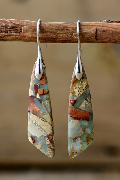 Canyon Stone Dangle Earrings - KAM Family Botanics By Kesha