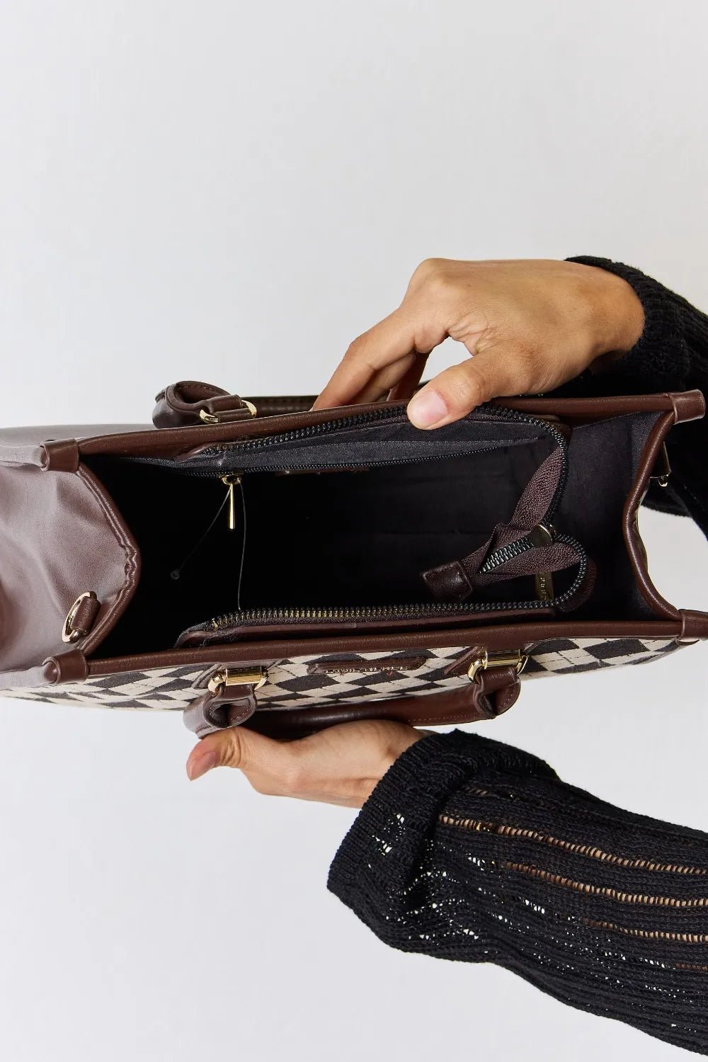 Chic Argyle Pattern Handbag - KAM Family Botanics By Kesha