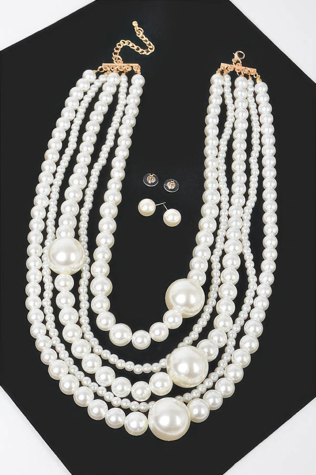 Classic & Vivacious Multi Pearl Necklace & Earrings - KAM Family Botanics