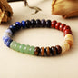 Contrast Natural Stone Bead Bracelet - KAM Family Botanics By Kesha