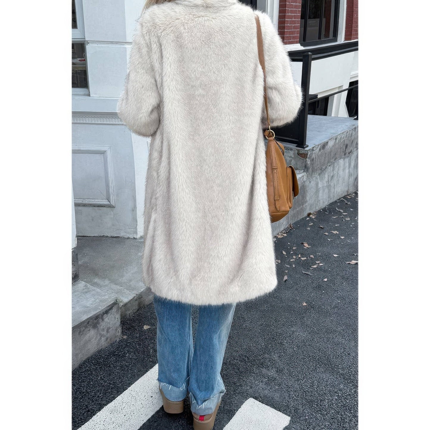 Cozy Shaggy Faux Fur Long Coat - KAM Family Botanics