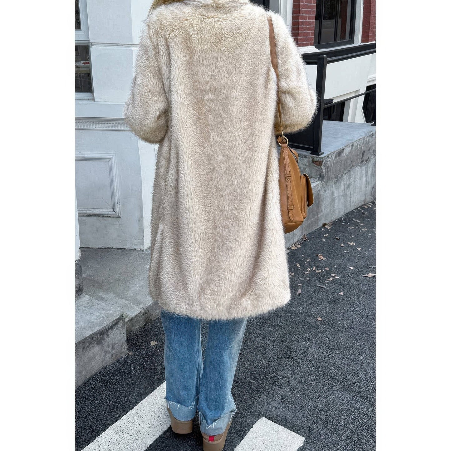 Cozy Shaggy Faux Fur Long Coat - KAM Family Botanics