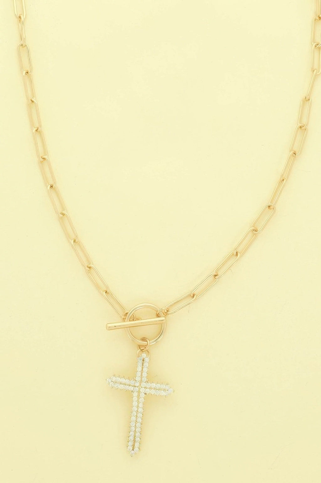 Cross Pendant Toggle Necklace - KAM Family Botanics