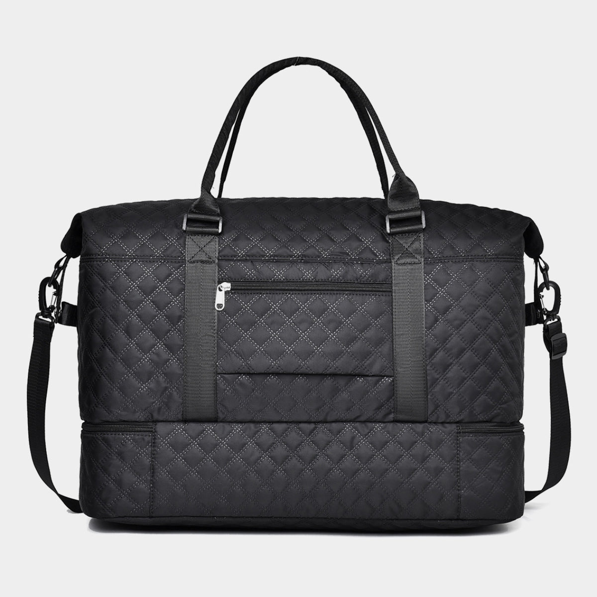 Diamond Grid Multi Compartment Travel Bag - KAM Family Botanics By Kesha