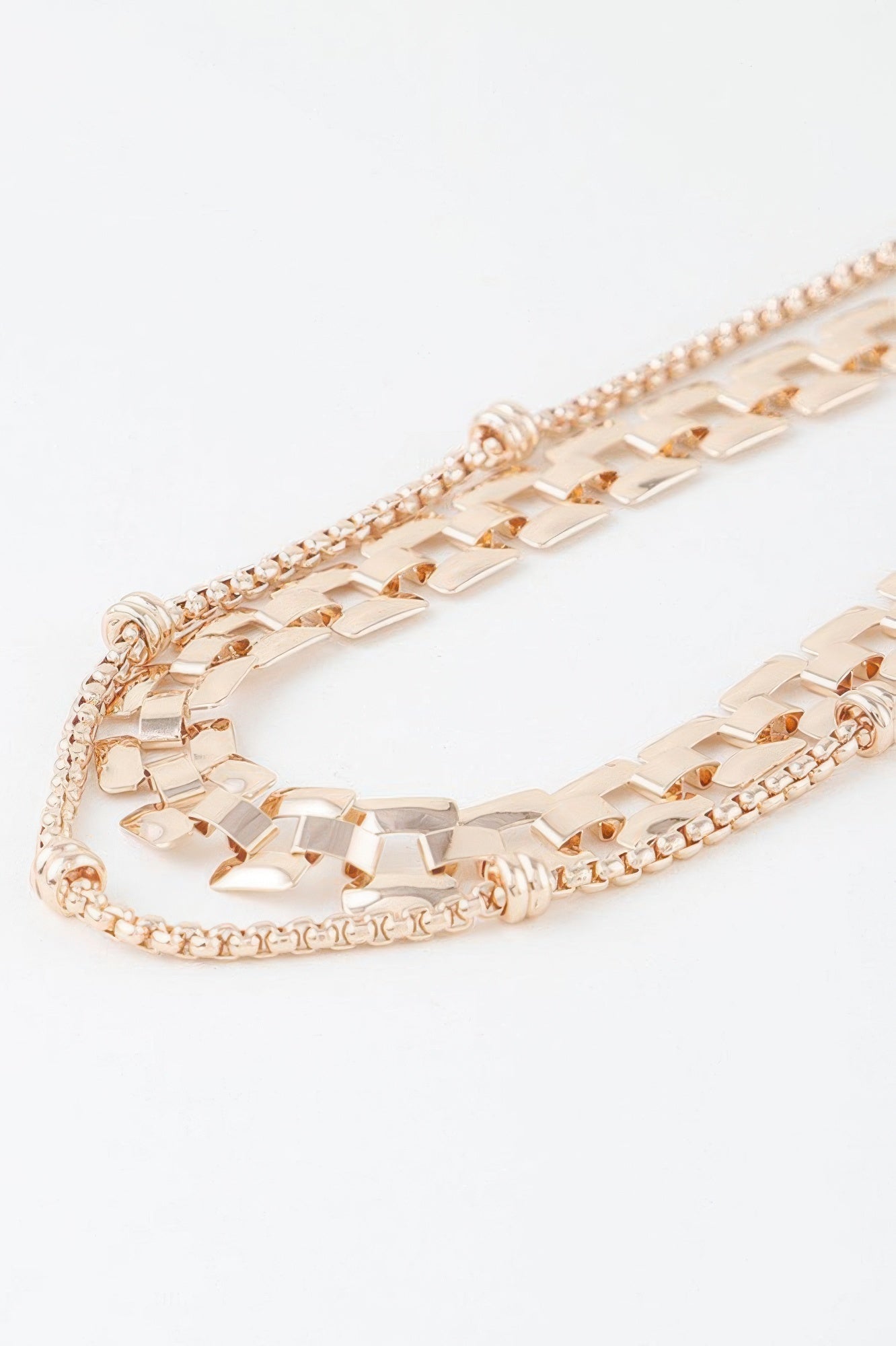 Double Box Chain Necklace - KAM Family Botanics