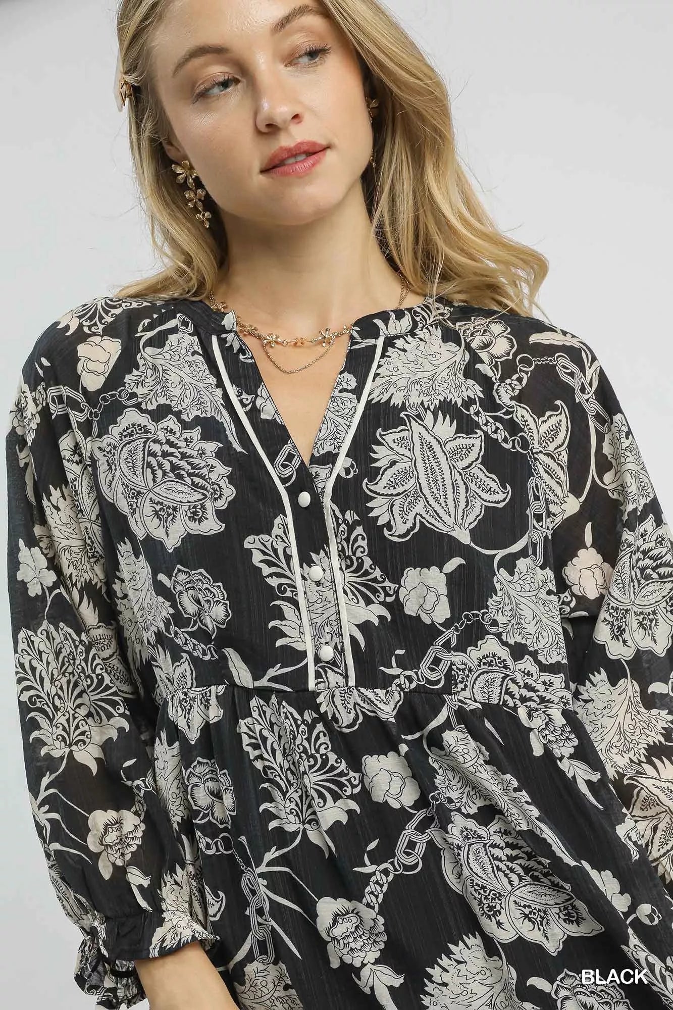 Fall Transitions Floral Boho Midi Dress - KAM Family Botanics