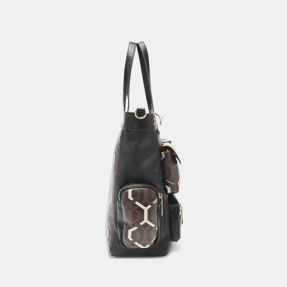 Fashion Geometric Tote Bag - KAM Family Botanics By Kesha
