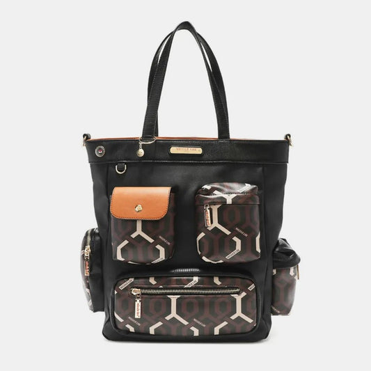 Fashion Geometric Tote Bag - KAM Family Botanics By Kesha