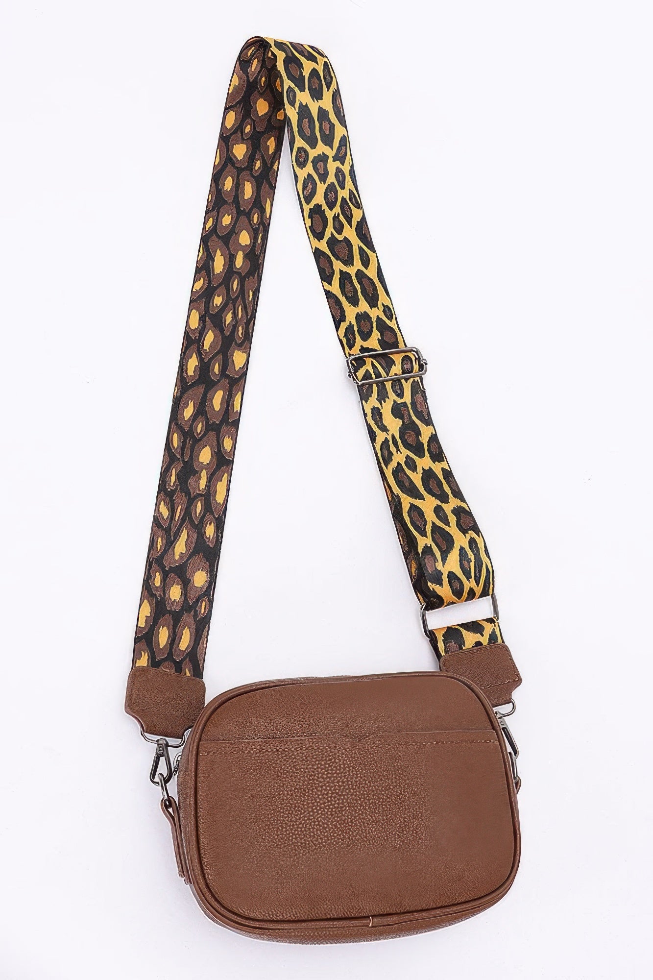 Faux Leather Camera Bag W/leopard Strap - KAM Family Botanics