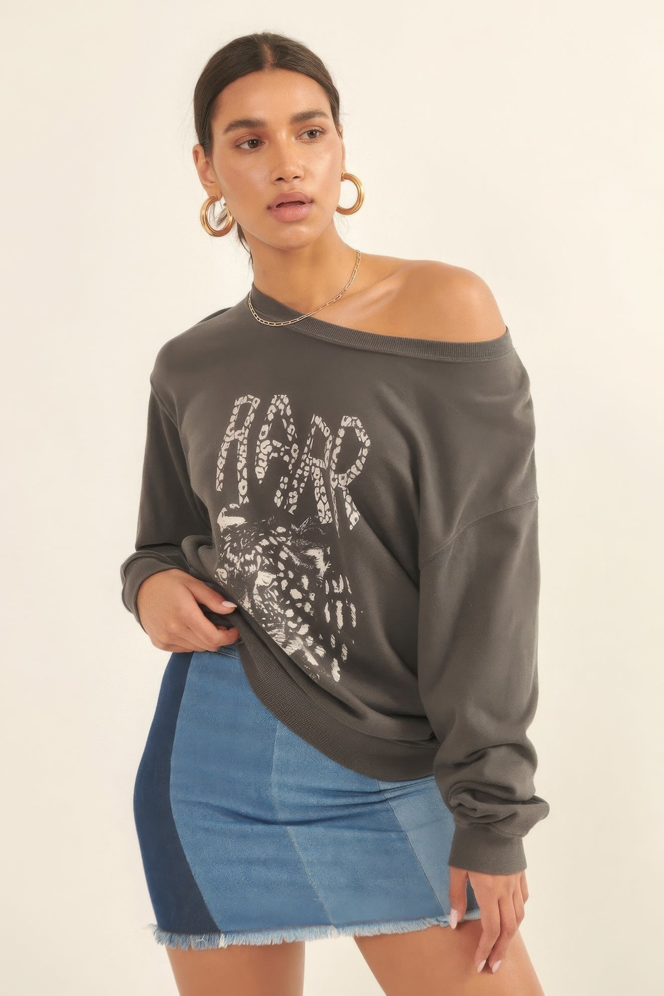 Fiesty French Terry Graphic Sweatshirt - KAM Family Botanics