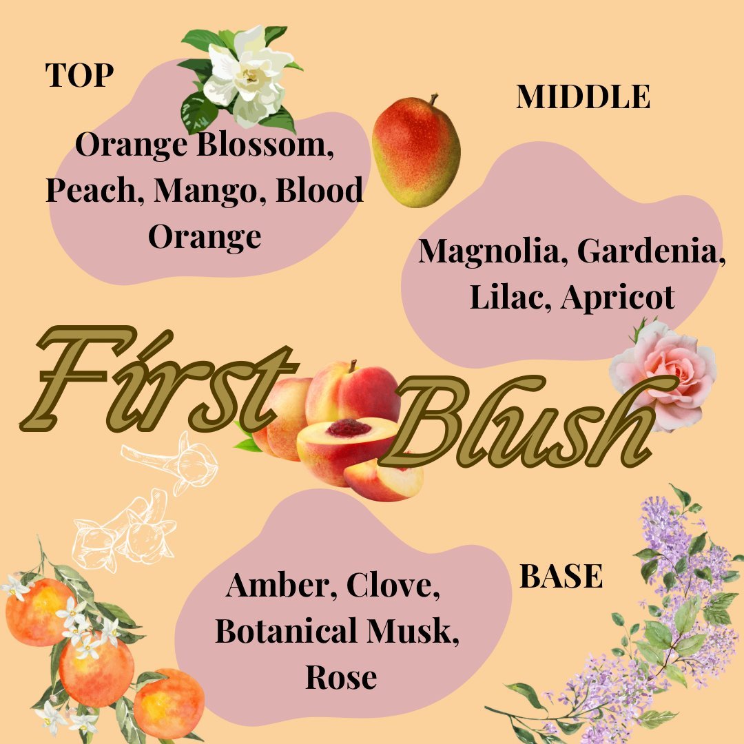 First Blush - Peach Eau Du Toilette - KAM Family Botanics By Kesha