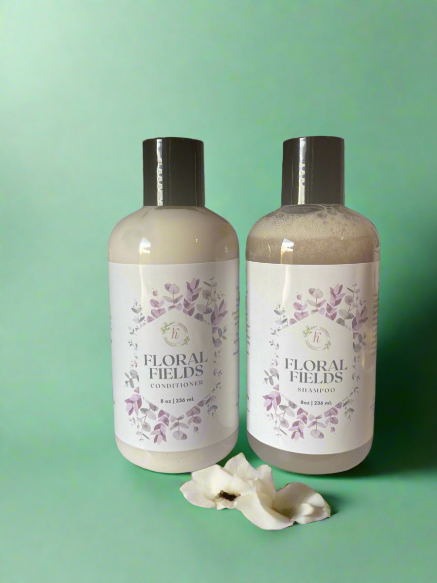 Floral Fields Natural Shampoo & Conditioner Duo - KAM Family Botanics By Kesha