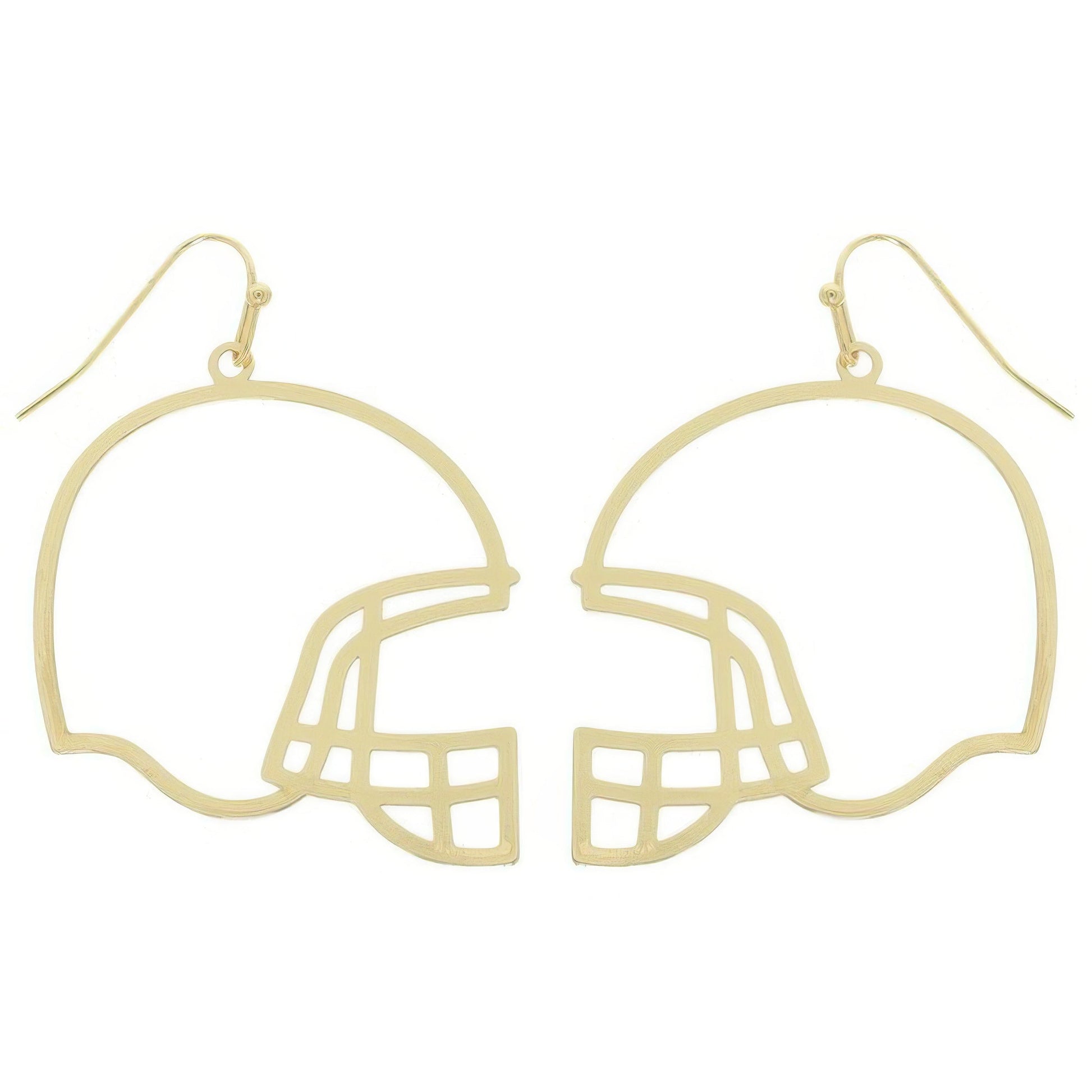 Football Helmet Cutout Dangle Earrings - KAM Family Botanics