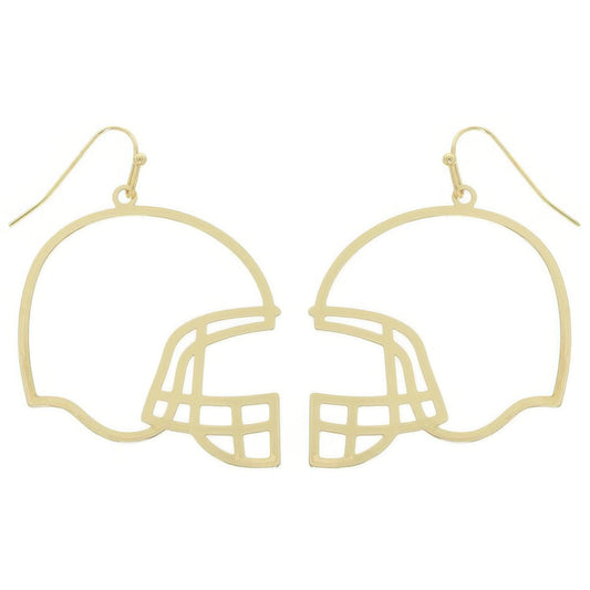 Football Helmet Cutout Dangle Earrings - KAM Family Botanics