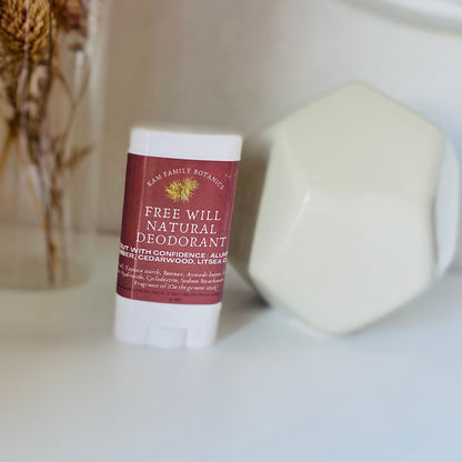 Free Will All Natural Deodorant Summer Edition Aluminum Free - Mini - KAM Family Botanics By Kesha