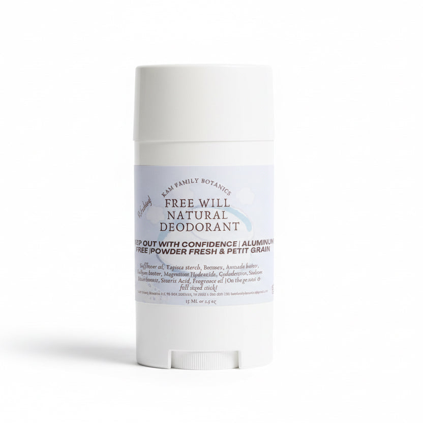 Free Will Deodorant Powder Fresh 2.5 oz - KAM Family Botanics By Kesha