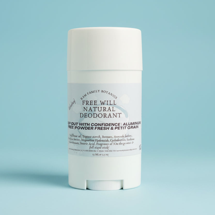 Free Will Deodorant Powder Fresh 2.5 oz - KAM Family Botanics By Kesha