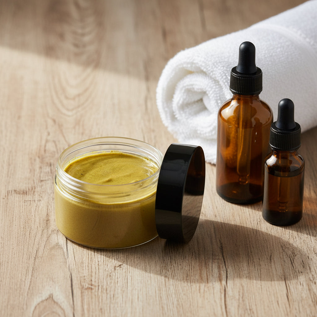 From The Earth: Turmeric & Kojic Body Mud - KAM Family Botanics By Kesha