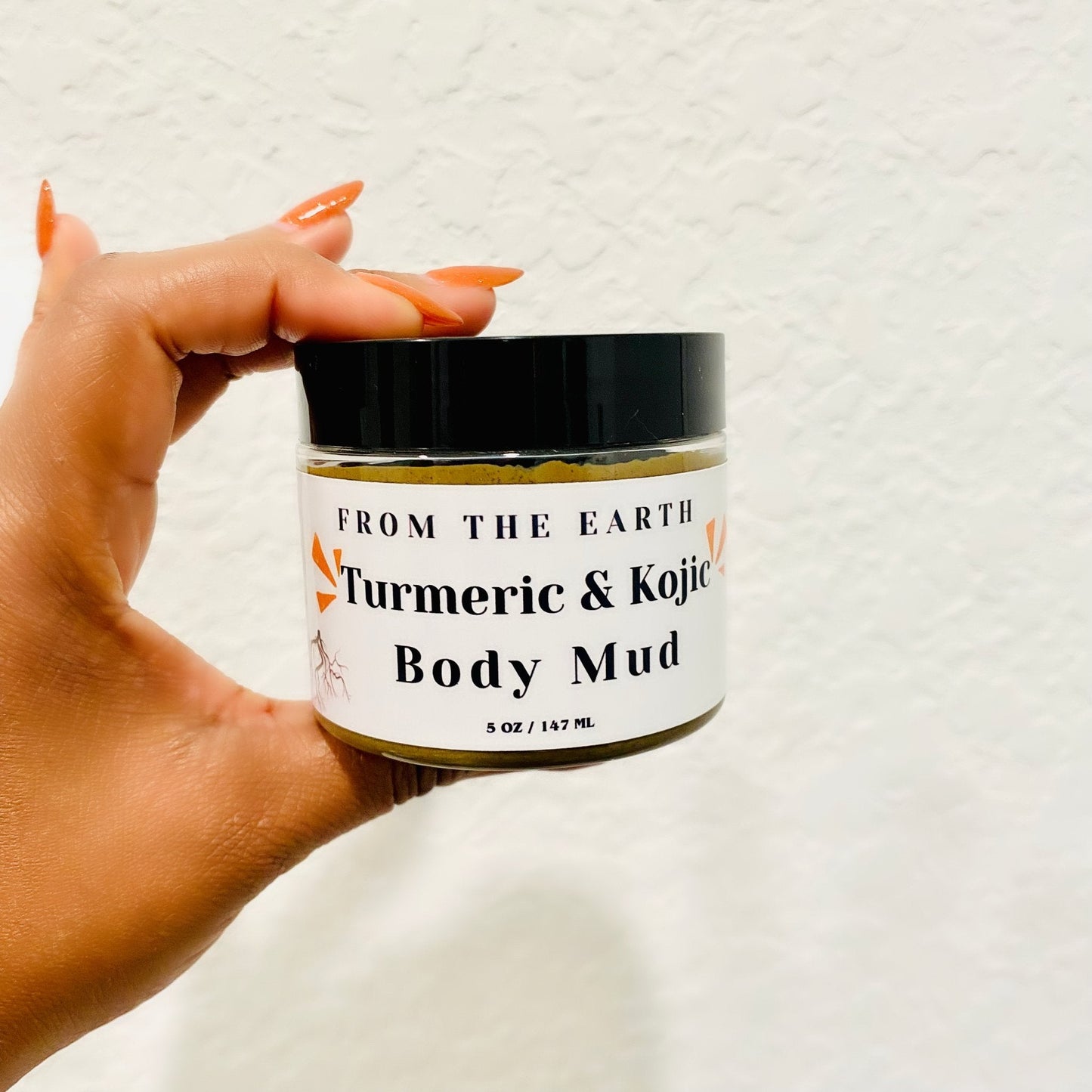 From The Earth: Turmeric & Kojic Body Mud - KAM Family Botanics By Kesha