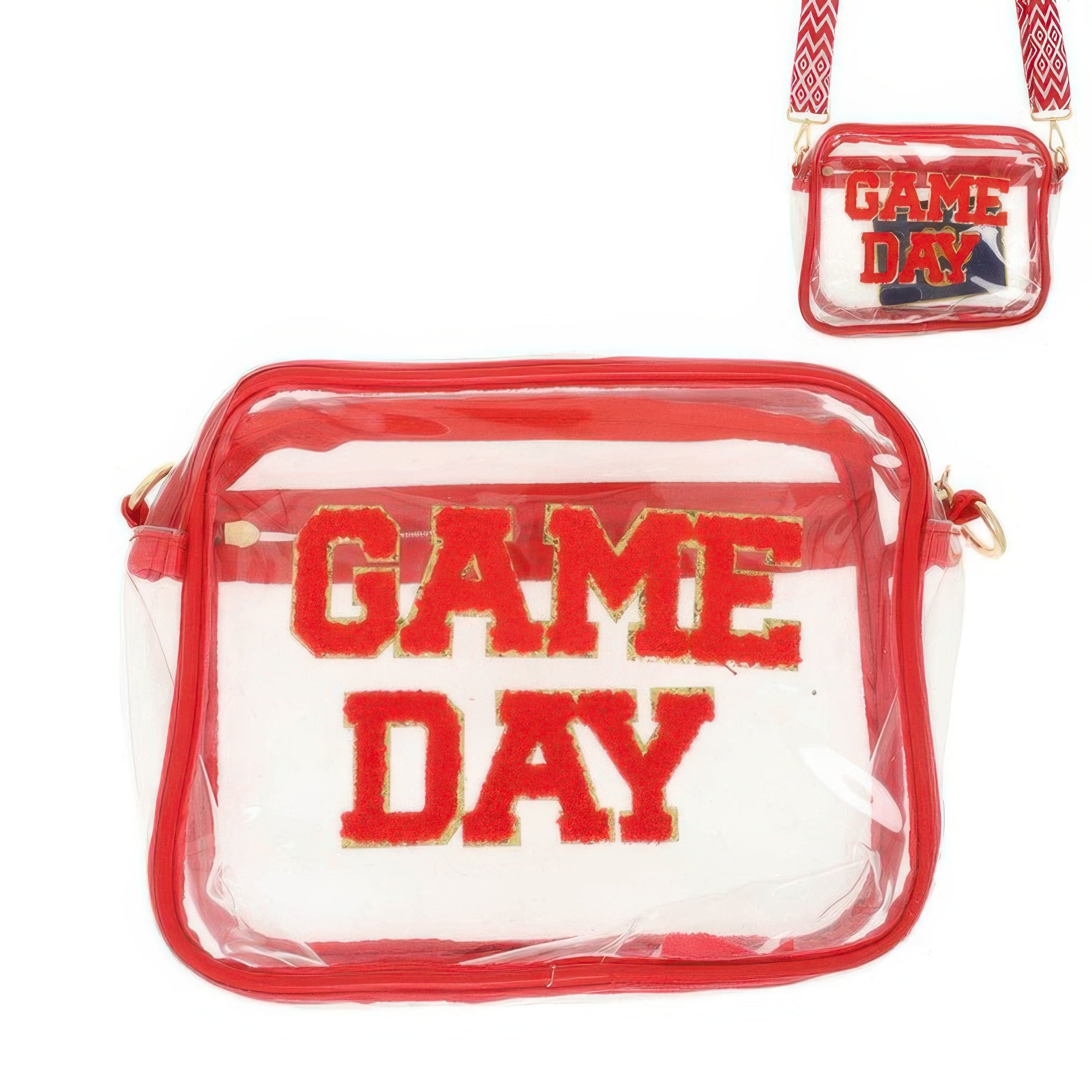 Game Day Clear Transparent Crossbody Bag - KAM Family Botanics