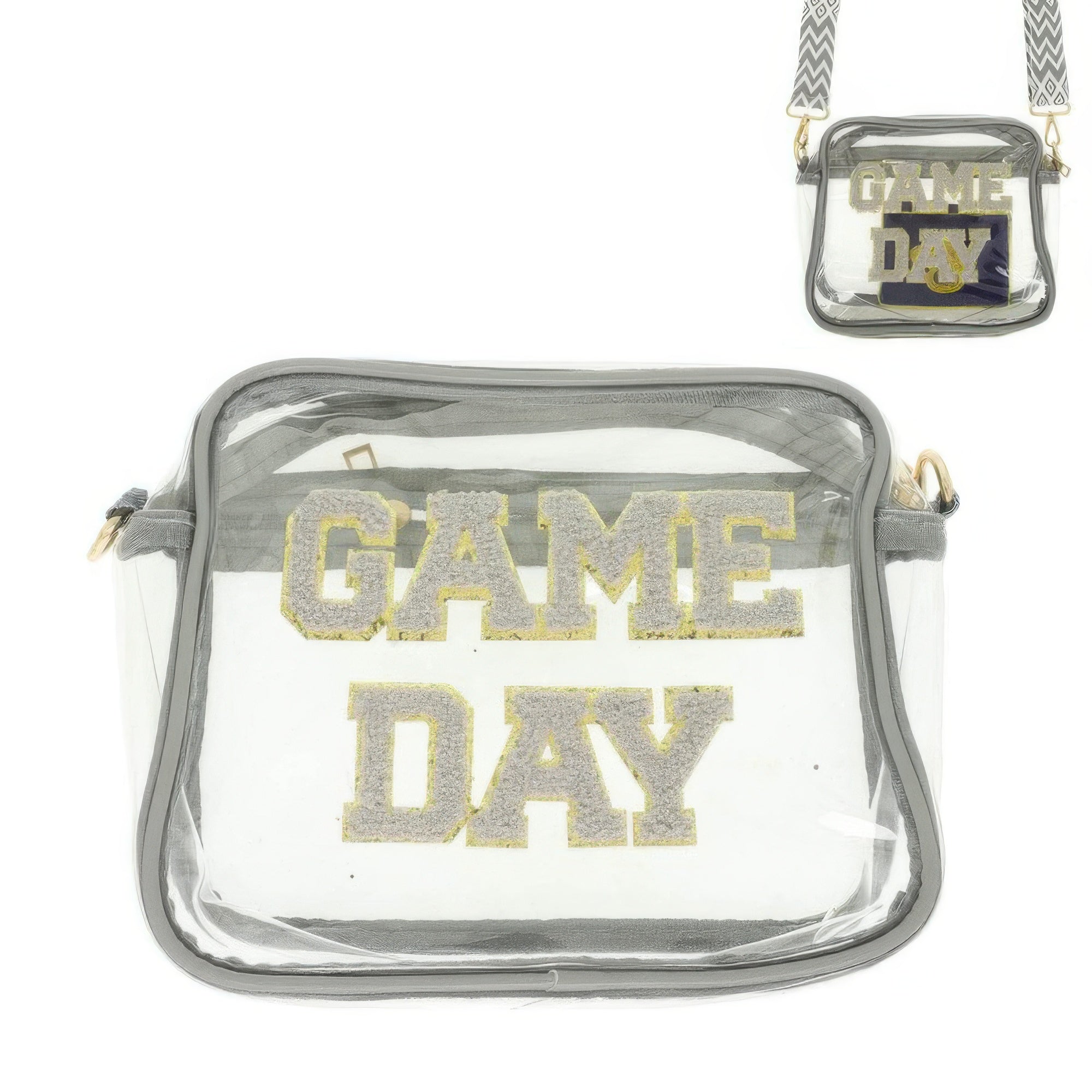Game Day Clear Transparent Crossbody Bag - KAM Family Botanics