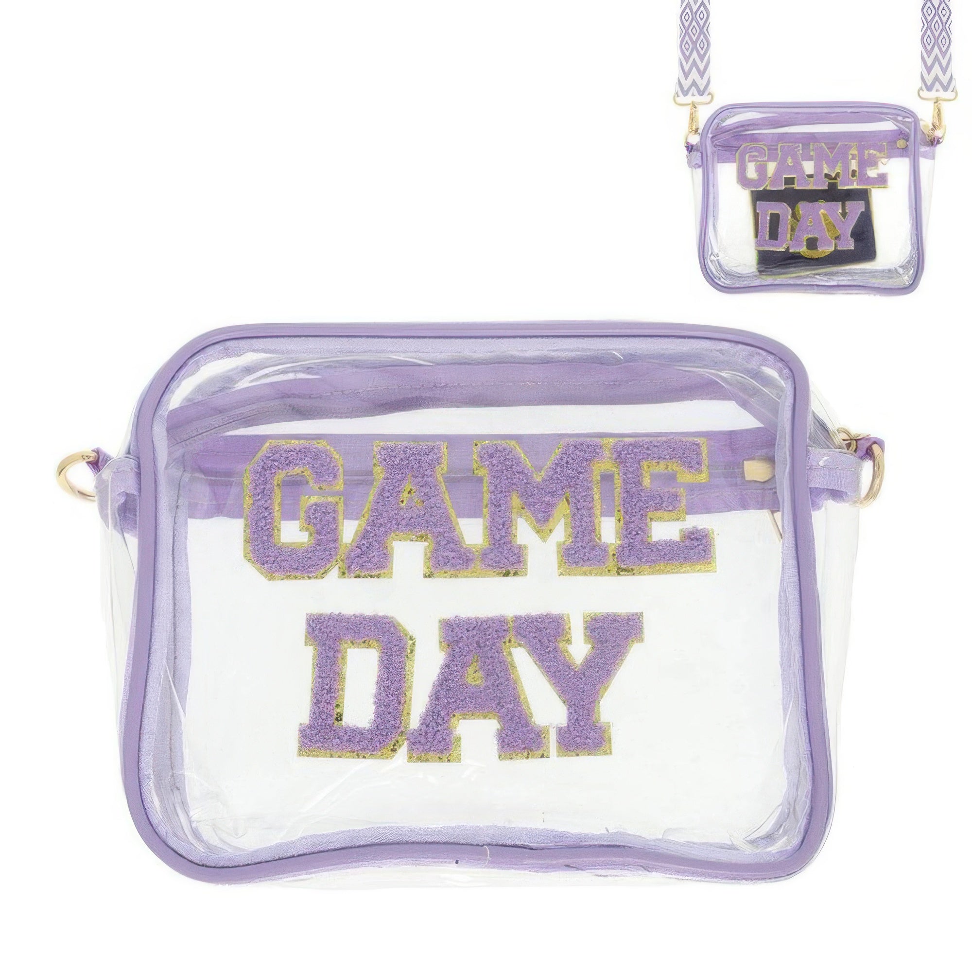 Game Day Clear Transparent Crossbody Bag - KAM Family Botanics
