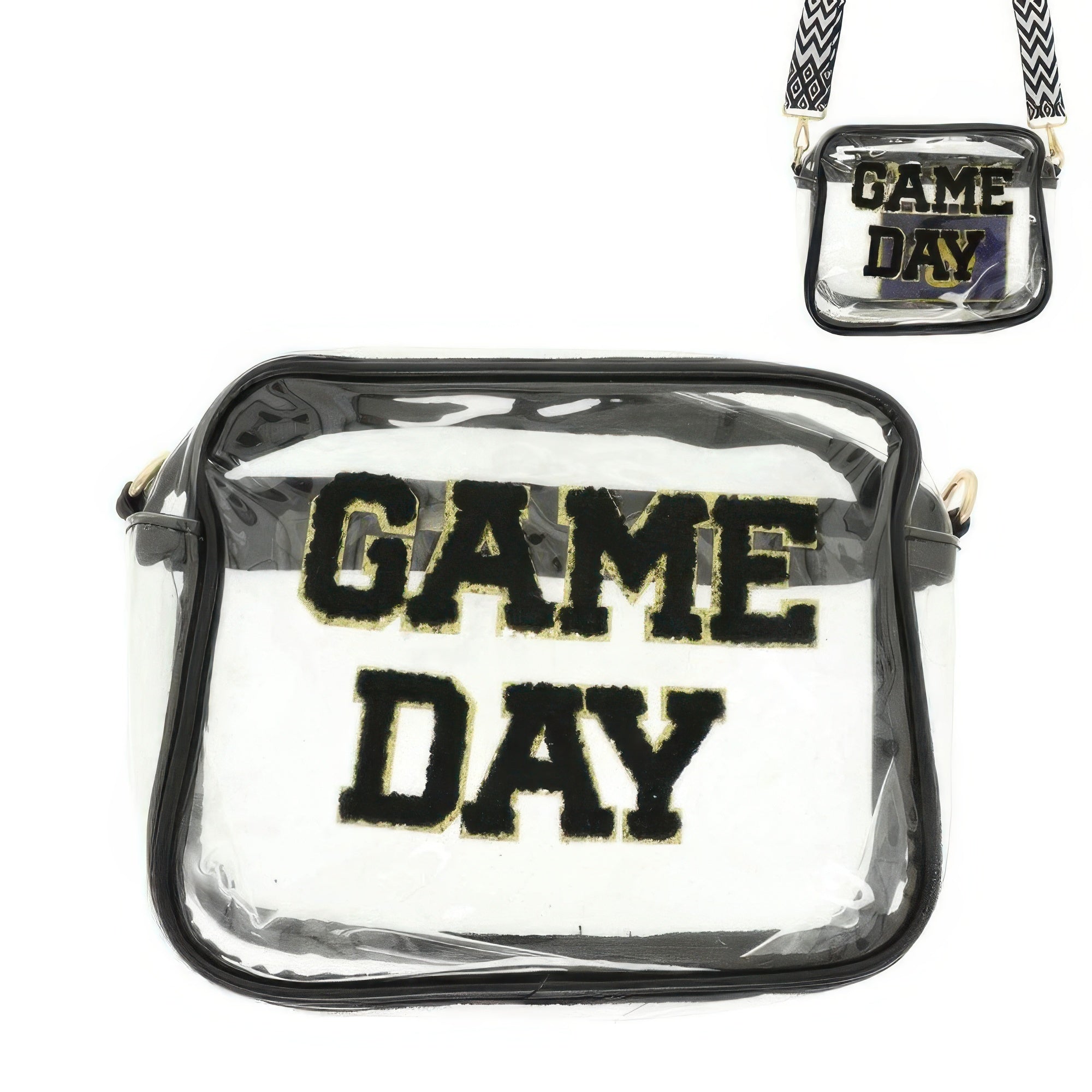 Game Day Clear Transparent Crossbody Bag - KAM Family Botanics