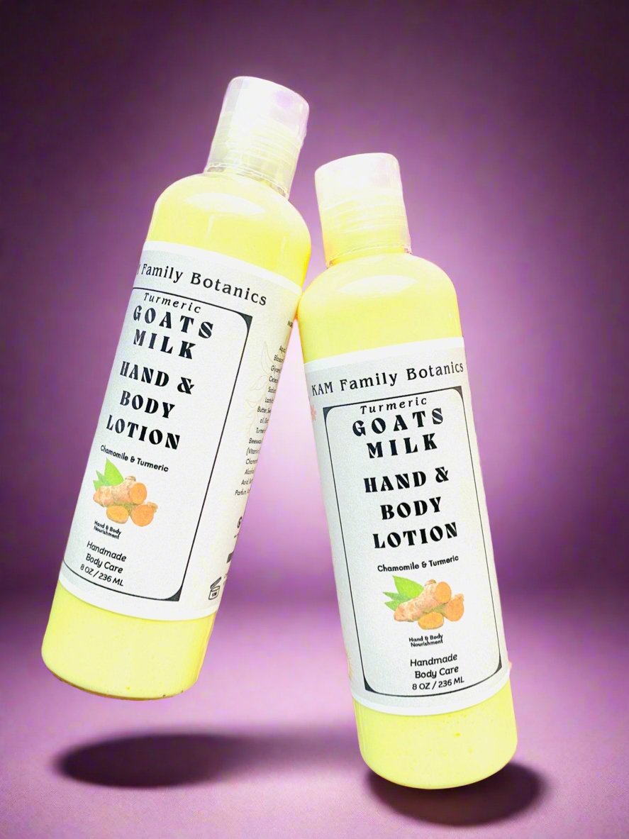 Goats Milk & Turmeric Hand & Body Lotion - KAM Family Botanics By Kesha