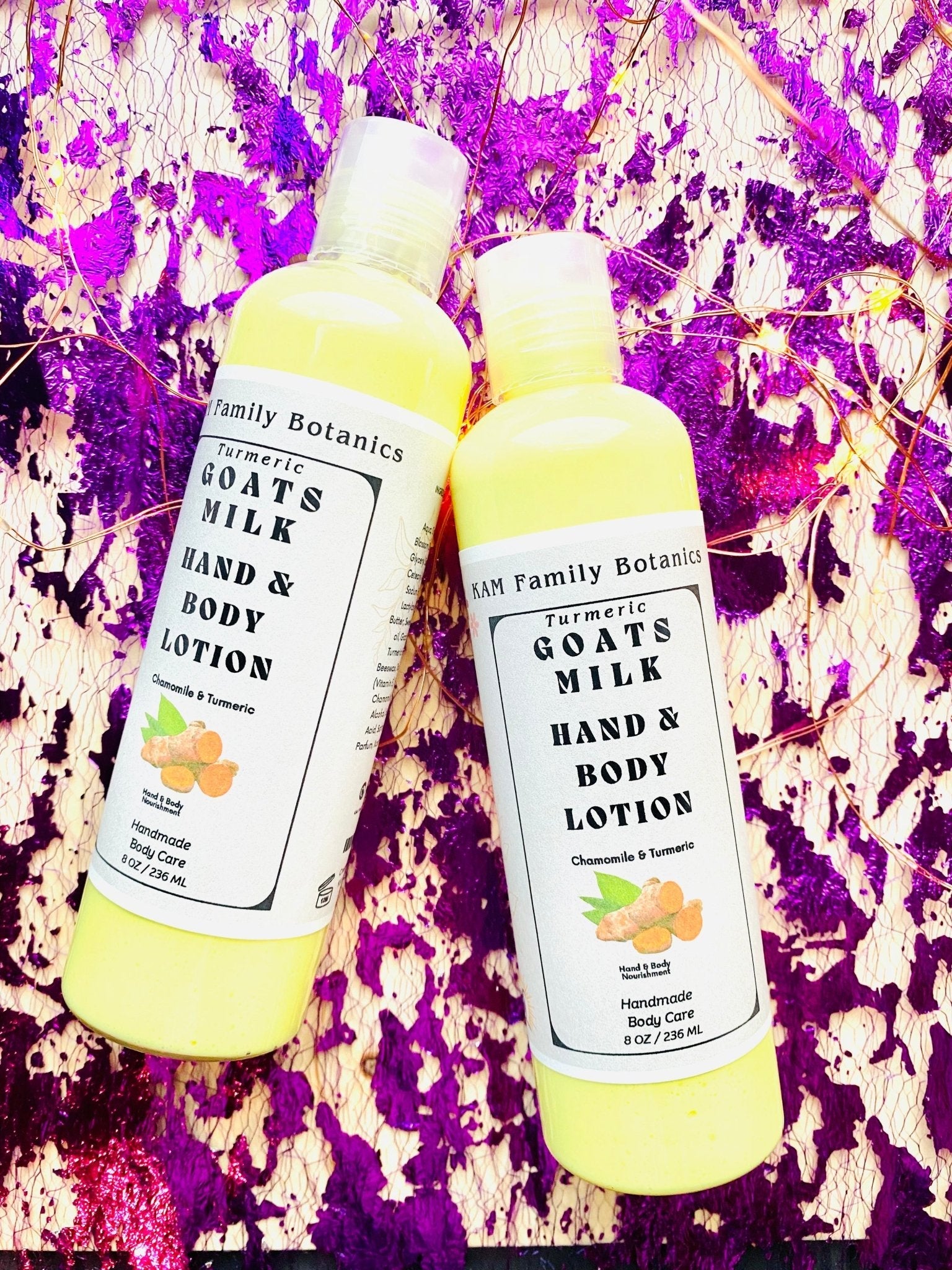 Goats Milk & Turmeric Hand & Body Lotion - KAM Family Botanics By Kesha