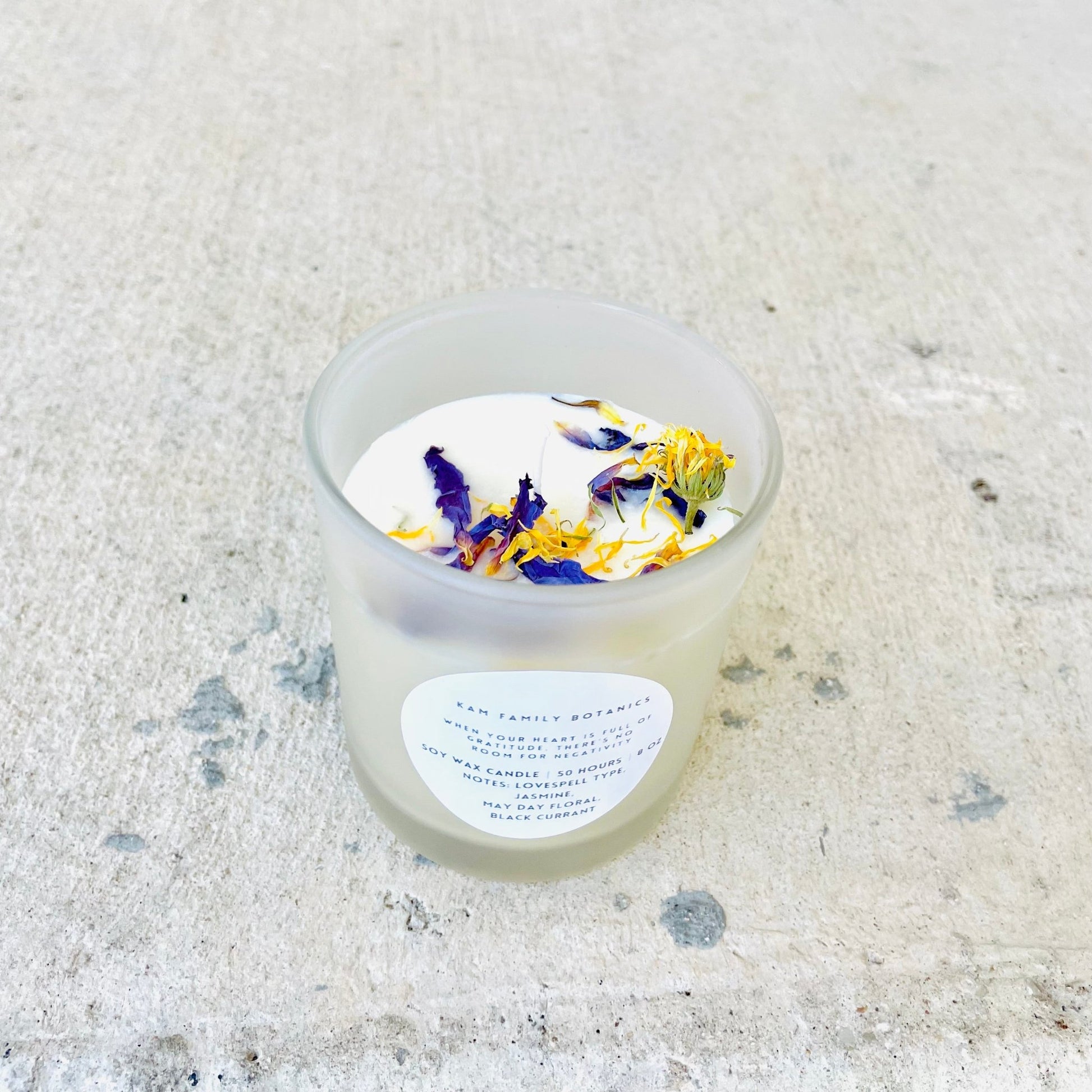 Gratitude Candle 1 - KAM Family Botanics