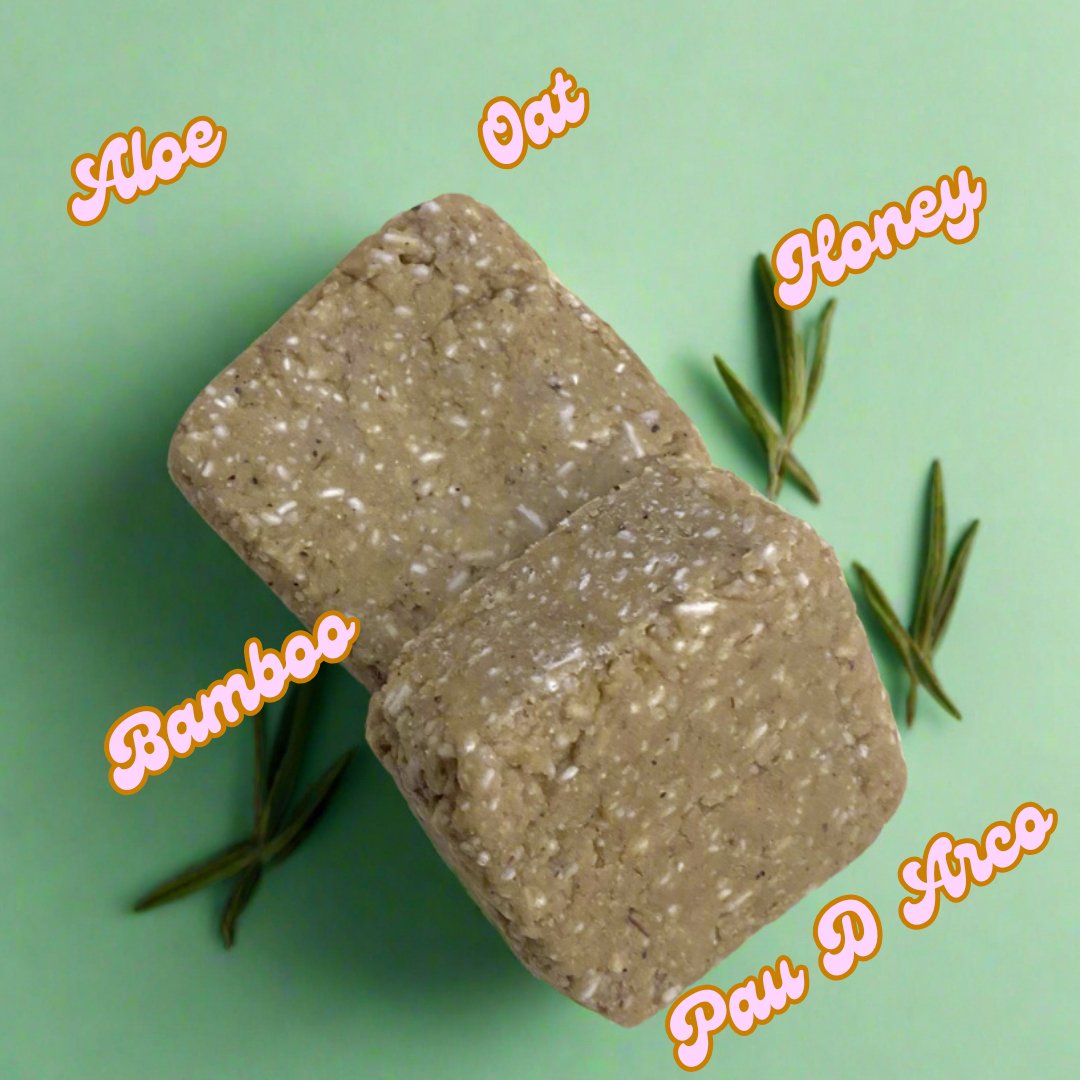 Gritty Plant Power Shampoo Bar - Rosemary & Mint - KAM Family Botanics By Kesha