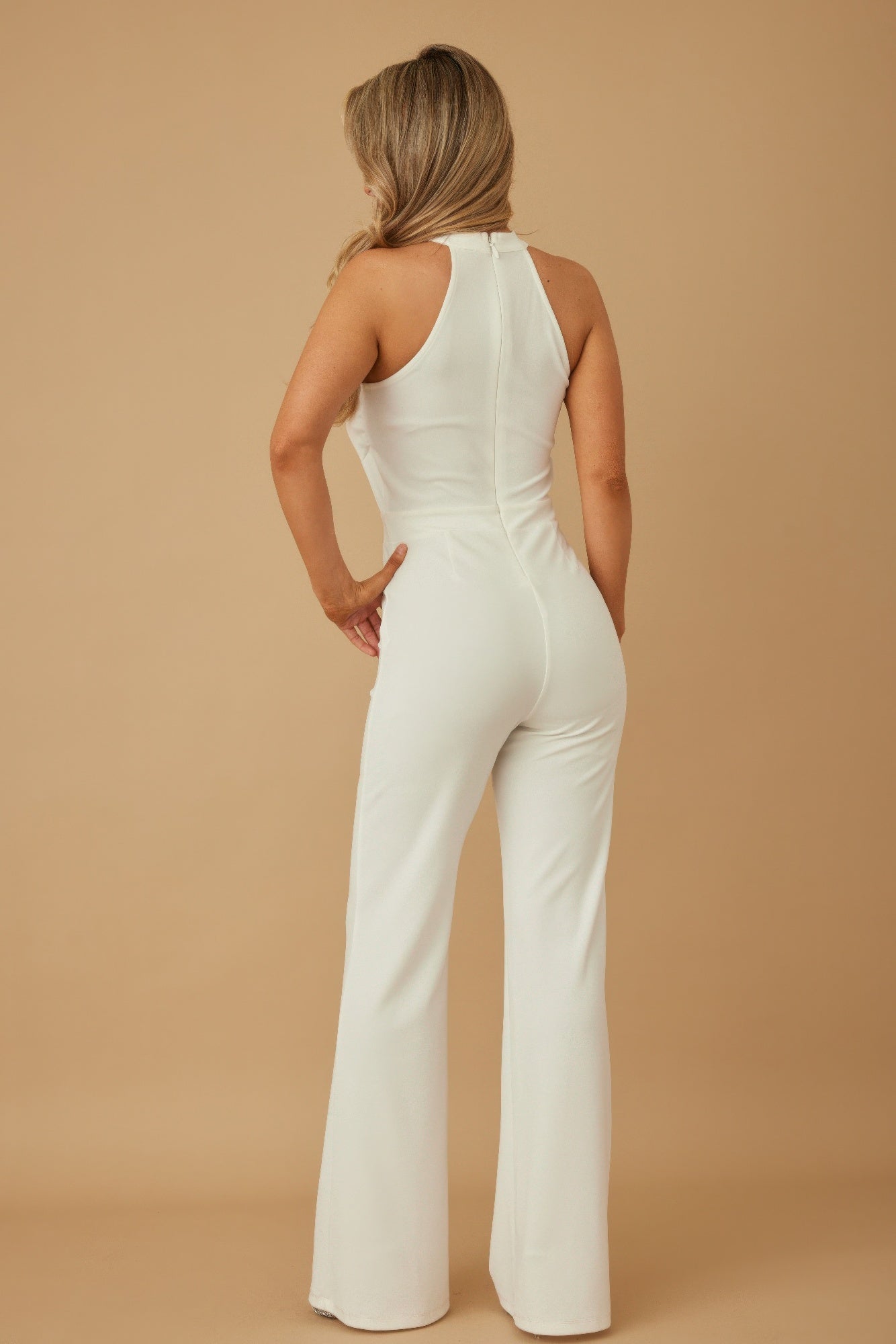 Halter Style Jumpsuit With Drag Chain - KAM Family Botanics
