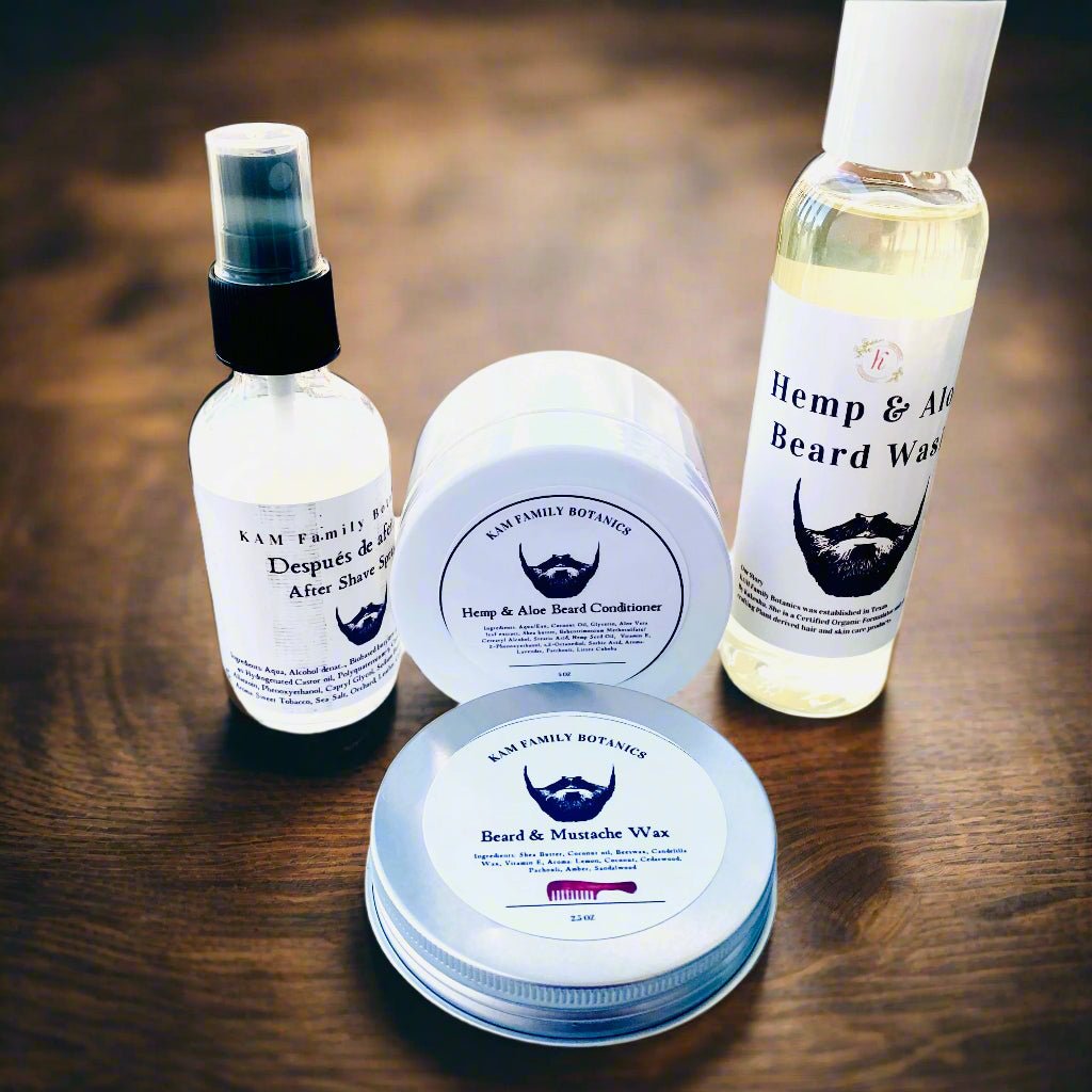 Hempseed & Aloe Beard Shampoo - KAM Family Botanics By Kesha